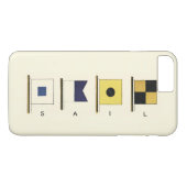 Coques Case-Mate iPhone Peinture de quatre drapeaux avec voile écrite sous (Dos (Horizontal))