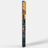 Coques Case-Mate iPhone Peinture de Surf sur la Plage d'Affenpinscher (Verso / Droite)