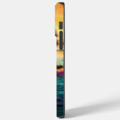 Coques Case-Mate iPhone Peinture de Surf sur Plage de Terrier Cairn (Verso / Gauche)