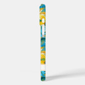 Coques Case-Mate iPhone Peinture de tournesol monogrammée (Verso / Gauche)