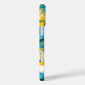 Coques Case-Mate iPhone Peinture de tournesol monogrammée (Verso / Droite)
