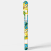 Coques Case-Mate iPhone Peinture de tournesol monogrammée (Verso / Gauche)