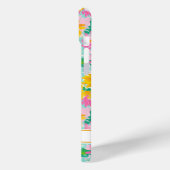 Coques Case-Mate iPhone Peinture de tournesols modernes monogrammée (Verso / Gauche)
