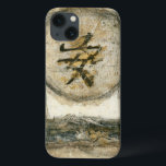 iPhone 13 Coque Peinture de tranquillité chinoise par Mauro<br><div class="desc">Ce tableau de l'artiste Mauro présente un personnage chinois enfermé dans un cercle. Le mot tranquillité est écrit au bas de l'oeuvre. Donnez cette impression comme cadeau à quiconque a besoin d'un peu de tranquillité dans sa vie!</div>