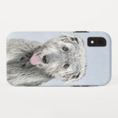 Coques Case-Mate iPhone Peinture de Wolfhound irlandais - Joli art origina (Dos (Horizontal))
