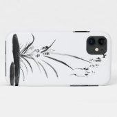 Coques Case-Mate iPhone Peinture de zen d'orchidée et d'abeille (Dos (Horizontal))