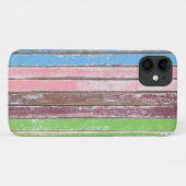 Coques Case-Mate iPhone peinture défraîchie sur bois rustique (Dos (Horizontal))