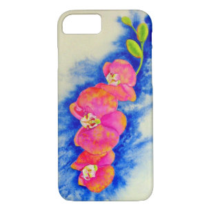 Case-Mate iPhone Case Peinture d'orchidée romantique orange rose