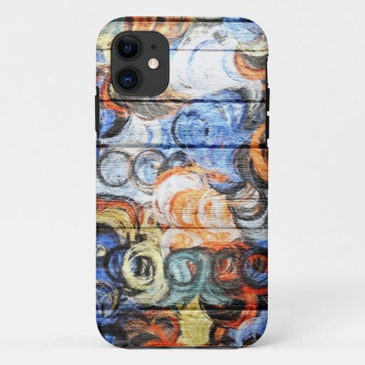 Coques Case-Mate iPhone Peinture en bois pastel #2 (Dos)
