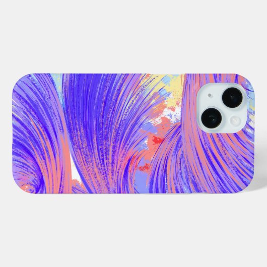 Coques Case-Mate iPhone Peinture et plumes (Verso (horizontal))