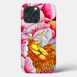 Case-Mate iPhone Case Peinture fine aquarelle de pivoine rose