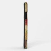 Coques Case-Mate iPhone Peinture florale avec pinces visibles (Dos/Droite)