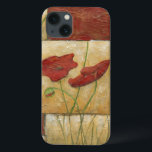 Etui iPhone 13 Peinture florale avec traits de pinceau visibles<br><div class="desc">Les touches de brosse sont visibles dans ce tableau floral de Chariklia Zarris. Deux fleurs rouges sont au milieu de la pièce avec de l'herbe sur le fond et quelques feuilles flottent sur le dessus. Une scène fantaisiste qui ferait un grand cadeau!</div>