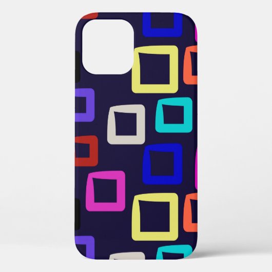 Coques Case-Mate iPhone peinture géométrique carré, graphisme design trans (Verso)