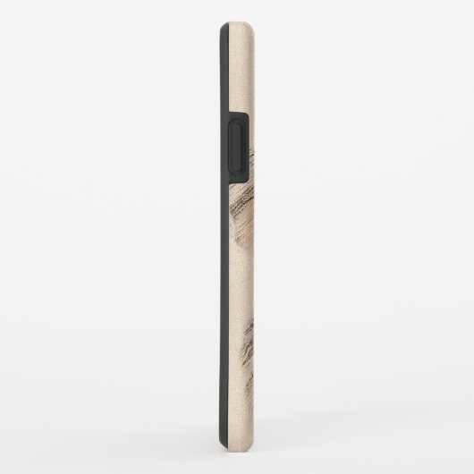 Coques Case-Mate iPhone Peinture Golden Retriever - Joli art original chie (Dos/Droite)