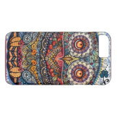 Coques Case-Mate iPhone Peinture graphique magique de hibou (Dos (Horizontal))