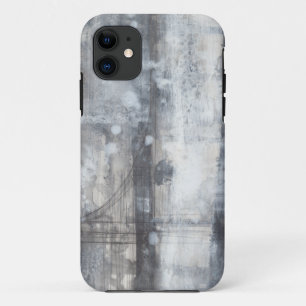 Coque iPhone 11 Peinture grise contemporaine