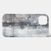 Coques Case-Mate iPhone Peinture grise contemporaine (Verso (horizontal))