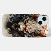 Coques Case-Mate iPhone Peinture Hellish Beast Enk (Verso (horizontal))
