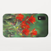 Coques Case-Mate iPhone Peinture indienne de pinceau - Art Fleur original (Dos (Horizontal))