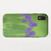 Coques Case-Mate iPhone Peinture Iris Violet - Art Fleur Originale (Dos (Horizontal))
