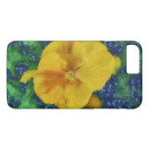 Coques Case-Mate iPhone Peinture jaune de fleur (Dos (Horizontal))