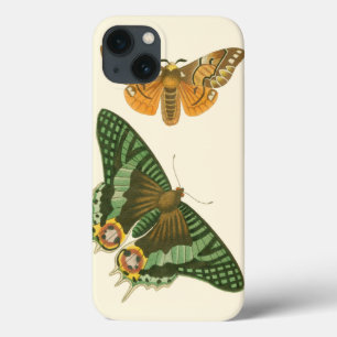iPhone 13 Coque Peinture légèrement encadrée de papillon