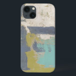 iPhone 13 Case Peinture libre moderne d'expression<br><div class="desc">Cette peinture libre moderne d'expression a été créée par Megan Meagher. Les courses de pourpre,  bleu-clair et blanches de brosse se sont trouvées au-dessus d'un arrière - plan de vert clair. Obtenez une copie de cette copie aujourd'hui !</div>