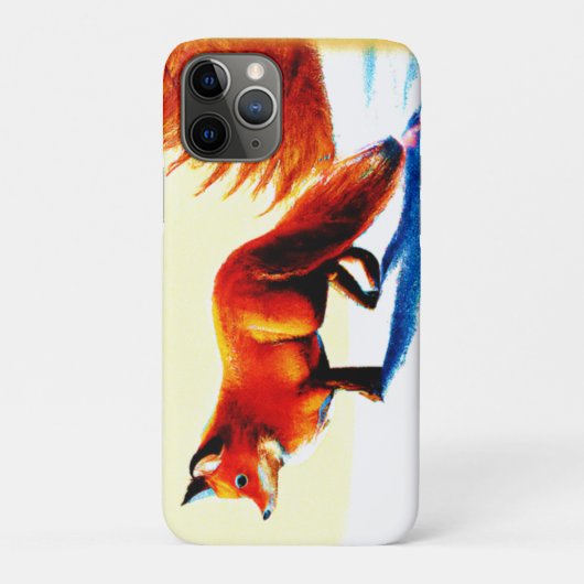 Coques Case-Mate iPhone Peinture mignonne d'un Renard Rouge. Commandez dès (Dos)