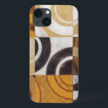 Coques Pour iPhone Peinture moderne avec Motifs circulaires<br><div class="desc">Peint par Norman Wyatt, Jr. ce tableau moderne présente des motifs circulaires multicolores en neuf carrés. Bon pour un mur qui a besoin d'art aussi bien que quelqu'un qui veut pratiquer son lancer de fléchettes!</div>