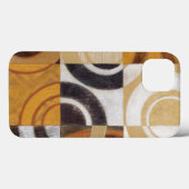 Coques Case-Mate iPhone Peinture moderne avec Motifs circulaires (Verso (horizontal))