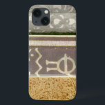 iPhone 13 Case Peinture Motif Tribale contemporaine<br><div class="desc">Un tableau motif tribal contemporain qui mélange le béton avec l'abstrait. Couleur de plusieurs panneaux à côté de l'autre,  racontant une histoire complexe. Cela ferait un grand cadeau à un être cher!</div>