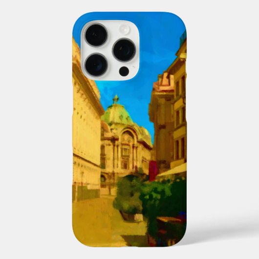 Coques Case-Mate iPhone Peinture numérique de Bucarest (Verso)