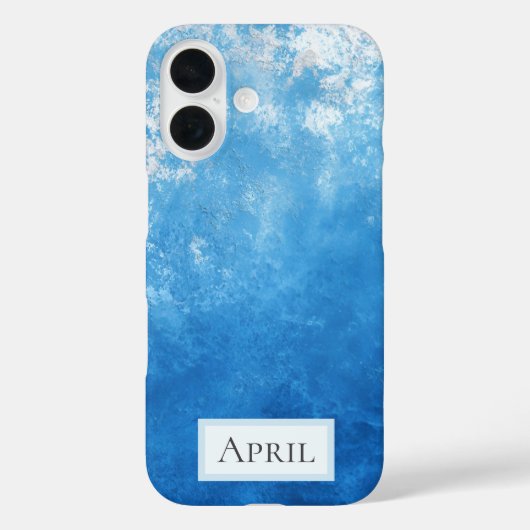 Coques Case-Mate iPhone Peinture Ombrée Bleue (Verso)