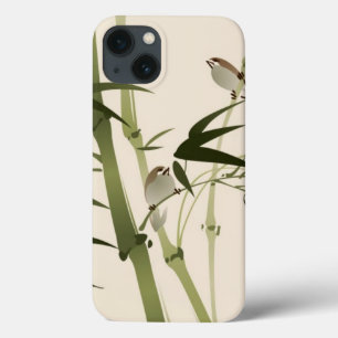 Case-Mate iPhone Case Peinture orientale de style, branches en bambou