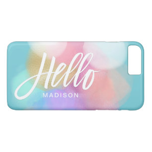 Case-Mate iPhone Case Peinture Pastel personnalisée Schéma Bonjour