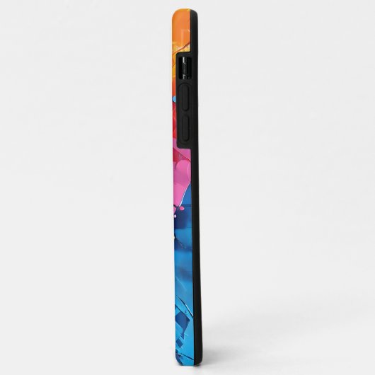 Coques Case-Mate iPhone Peinture Plaques Art Abstrait (Dos/Gauche)