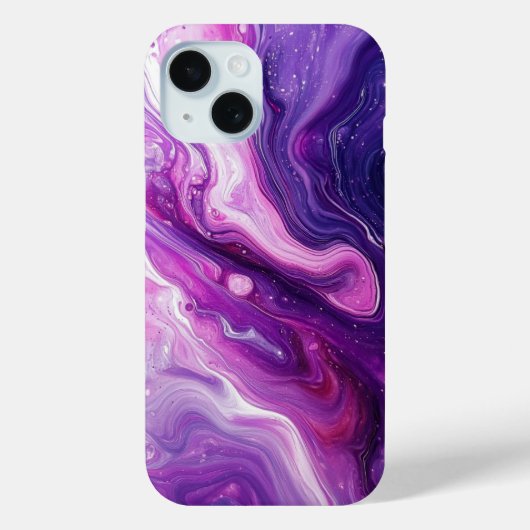 Coques Case-Mate iPhone Peinture pourpre pour liquide Abstrait esthétique (Verso)