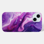 Coques Case-Mate iPhone Peinture pourpre pour liquide Abstrait esthétique (Verso (horizontal))