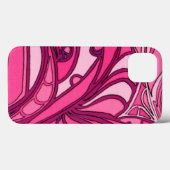 Coques Case-Mate iPhone Peinture rose abstraite de panneau (Verso (horizontal))