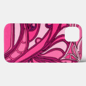 Coques Case-Mate iPhone Peinture rose abstraite de panneau (Verso (horizontal))