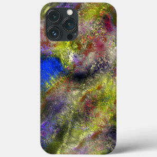 Case-Mate iPhone Case Peinture rouge jaune rayé sablé sur coton