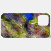 Coques Case-Mate iPhone Peinture rouge jaune rayé sablé sur coton (Verso (horizontal))