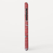 Coques Case-Mate iPhone Peinture rouge patinée sur bois (Dos/Gauche)