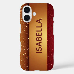 Coques iPhone 16 Peinture Rouge Personnalisée qui Dégouline sur Pai