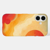 Coques Case-Mate iPhone Peinture solaire rouge spectaculaire (Verso (horizontal))