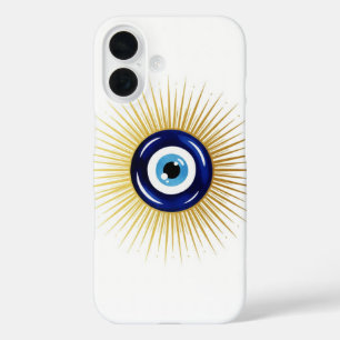 Coques iPhone 16 Peinture Spirituelle Abstraite de l'Oeil Maléfique