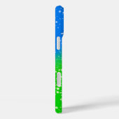 Coques Case-Mate iPhone Peinture Spray noir vert et bleu Nom Coque-Mate iP (Verso / Droite)