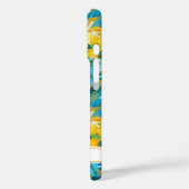 Coques Case-Mate iPhone Peinture Tournesol Monogrammée (Verso / Gauche)