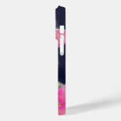 Coques Case-Mate iPhone Peinture tropicale bleu rose Hibiscus (Verso / Gauche)